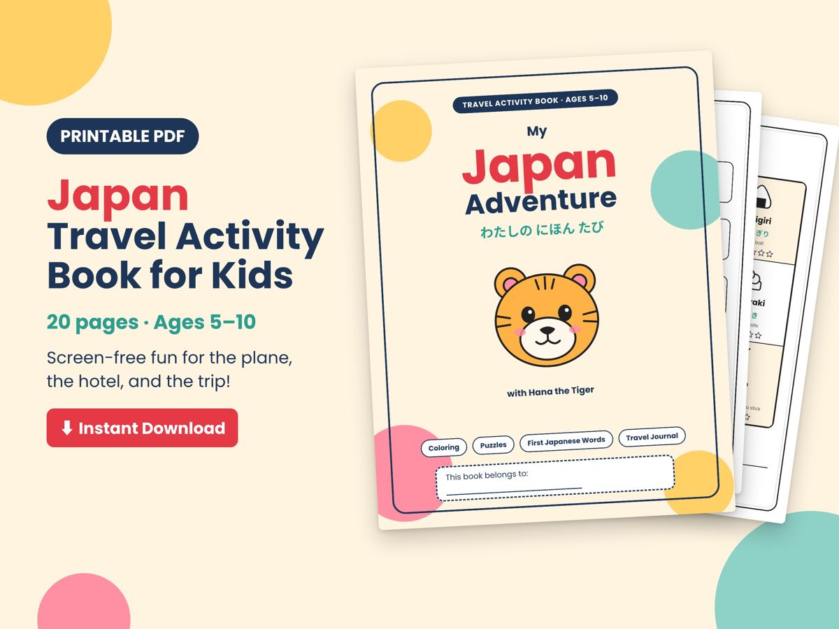 Japan Travel Activity Book